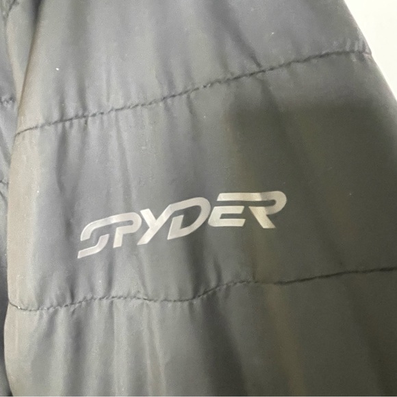 Mens | Spyder Peak Zip Insulated Mid Layer Puff Ski Jacket | Midnight Blue Grey - Picture 11 of 16